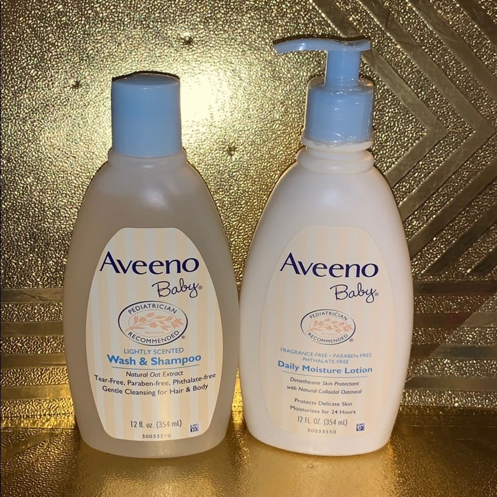 AVEENO BABY wash&shampoo and Daily moisture lotion